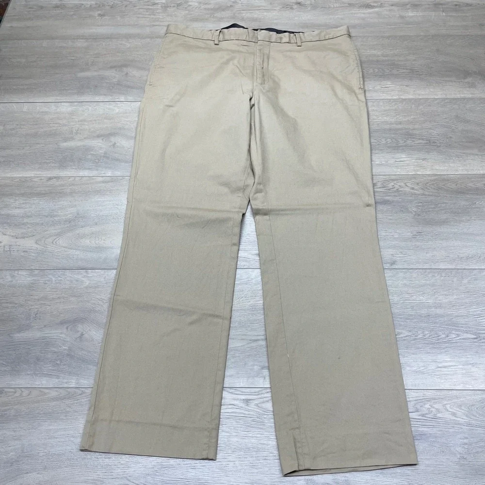 Banana Republic Chino Pants Mens 38x32 Tan Aiden Fit Cotton Modal Stretch